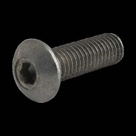 M5-0.80 Socket Head Cap Screw, Button, Plain Stainless Steel, 16 mm Length MPN:17-5316