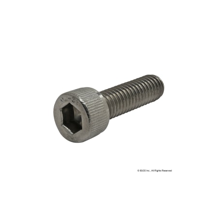 M6-1.00 Socket Head Cap Screw, Plain Stainless Steel, 20 mm Length MPN:17-6520