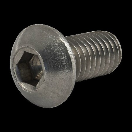 M8-1.25 Socket Head Cap Screw, Button, Plain Stainless Steel, 16 mm Length MPN:17-8316