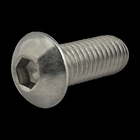 M8-1.25 Socket Head Cap Screw, Button, Plain Stainless Steel, 20 mm Length MPN:17-8320