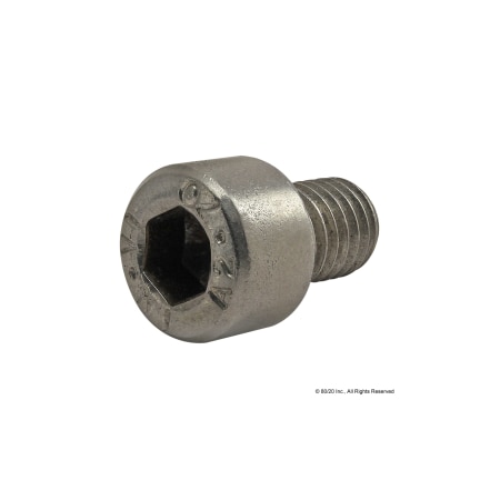M8-1.25 Socket Head Cap Screw, Plain Stainless Steel, 12 mm Length MPN:17-8512