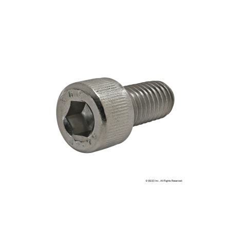 M8-1.25 Socket Head Cap Screw, Plain Stainless Steel, 16 mm Length MPN:17-8516