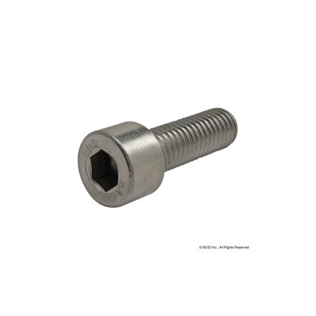 M8-1.25 Socket Head Cap Screw, Plain Stainless Steel, 25 mm Length MPN:17-8525
