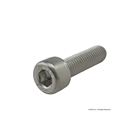 M8-1.25 Socket Head Cap Screw, Plain Stainless Steel, 30 mm Length MPN:17-8530
