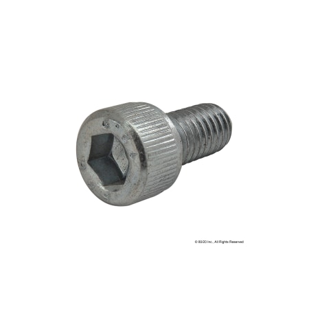 M6-1.00 Socket Head Cap Screw, Zinc Plated Steel, 12 mm Length MPN:19-6512