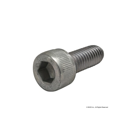 M6-1.00 Socket Head Cap Screw, Zinc Plated Steel, 16 mm Length MPN:19-6516