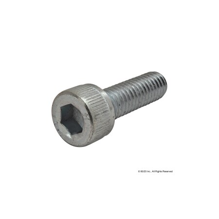 M6-1.00 Socket Head Cap Screw, Zinc Plated Steel, 20 mm Length MPN:19-6520