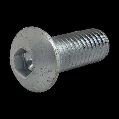 M8-1.25 Socket Head Cap Screw, Button, Zinc Plated Steel, 20 mm Length MPN:19-8320