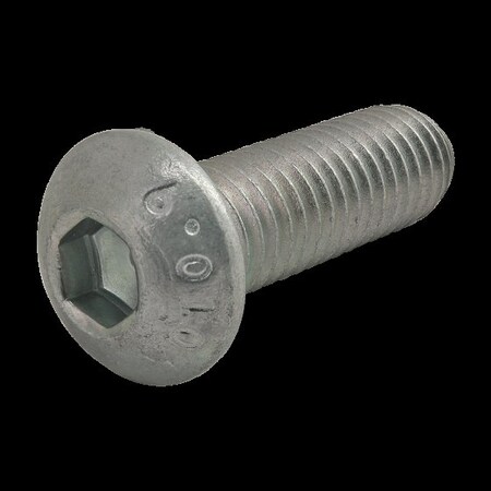 M8-1.25 Socket Head Cap Screw, Button, Zinc Plated Steel, 25 mm Length MPN:19-8325