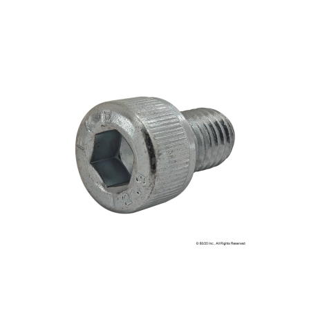M8-1.25 Socket Head Cap Screw, Zinc Plated Steel, 12 mm Length MPN:19-8512