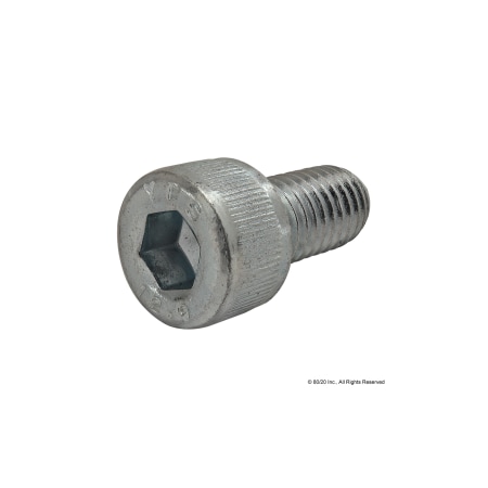 M8-1.25 Socket Head Cap Screw, Zinc Plated Steel, 16 mm Length MPN:19-8516