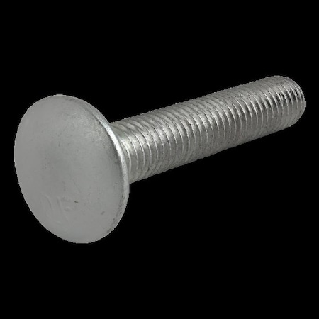 Carriage Bolt, 45 mm L, Steel, Zinc Plated MPN:19-8945