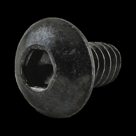M10-1.50 Socket Head Cap Screw, Flat, Zinc Plated Steel, 9.12 mm Length MPN:25-3266