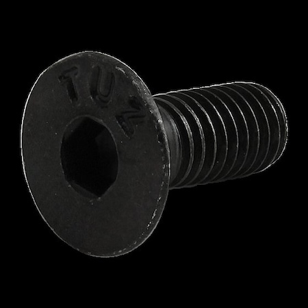 #10-32 Socket Head Cap Screw, Flat, Zinc Plated Steel, 1 in Length MPN:3022
