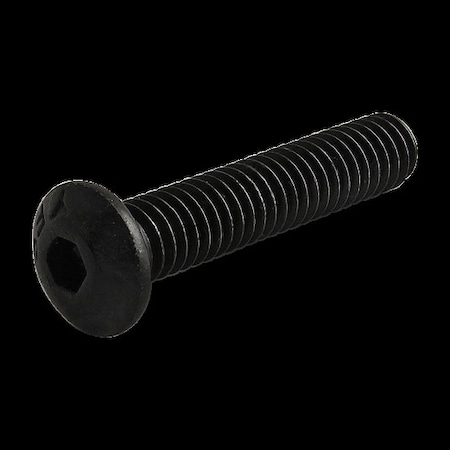 #8-32 Socket Head Cap Screw, Button, Zinc Plated Steel, 7/8 in Length MPN:3032