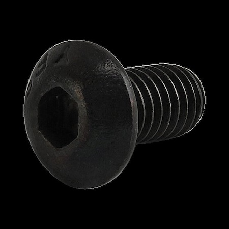 #10-32 Socket Head Cap Screw, Button, Zinc Plated Steel, 3/8 in Length MPN:3042