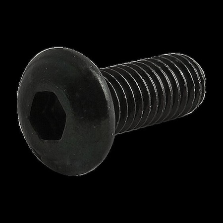 #10-32 Socket Head Cap Screw, Button, Zinc Plated Steel, 1/2 in Length MPN:3050