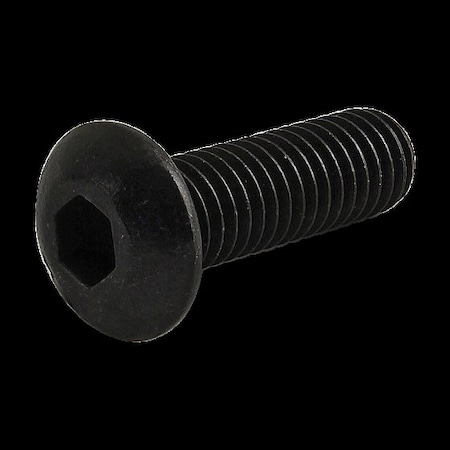 #10-32 Socket Head Cap Screw, Button, Zinc Plated Steel, 5/8 in Length MPN:3051
