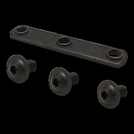 M10-1.50 Socket Head Cap Screw, Button Flanged, Black Zinc Plated Steel, 1/2 in Length MPN:3358