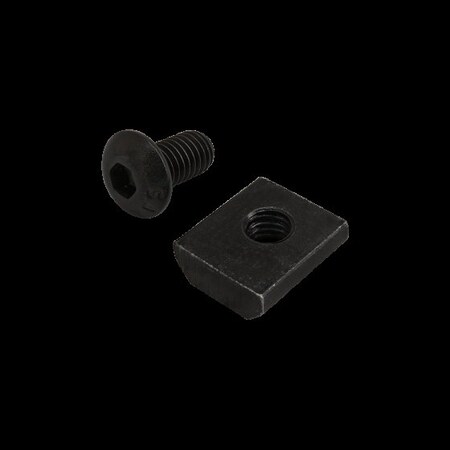 #10-32 Socket Head Cap Screw, Button, Black Zinc Plated Steel, 3/8 in Length MPN:3426