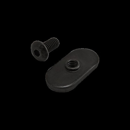 #8-32 Socket Head Cap Screw, Button, Black Zinc Plated Steel, 3/8 in Length MPN:3483