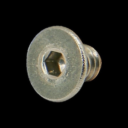 #8-32 Socket Head Cap Screw, Flat, Plain Stainless Steel, 1/4 in Length MPN:3649