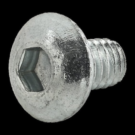 M10-1.50 Socket Head Cap Screw, Zinc Plated Steel, 9/25 in Length MPN:3766