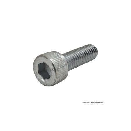 M6-1.00 Socket Head Cap Screw, Zinc Plated Steel, 20 mm Length MPN:3806
