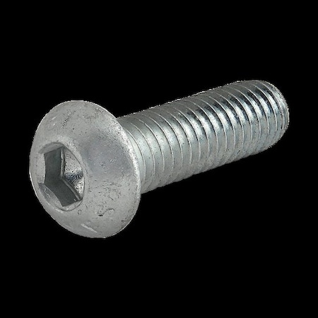 M6-1.00 Socket Head Cap Screw, Button, Zinc Plated Steel, 20 mm Length MPN:3808