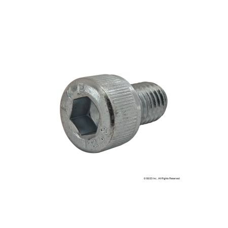 M8-1.25 Socket Head Cap Screw, Zinc Plated Steel, 12 mm Length MPN:3810