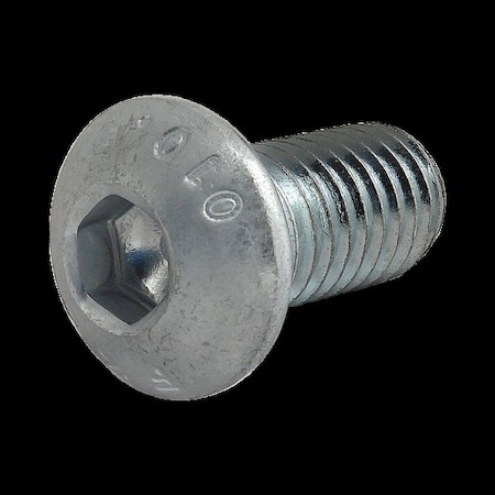 M8-1.25 Socket Head Cap Screw, Button-Head, Zinc Plated Steel, 16 mm Length MPN:3813