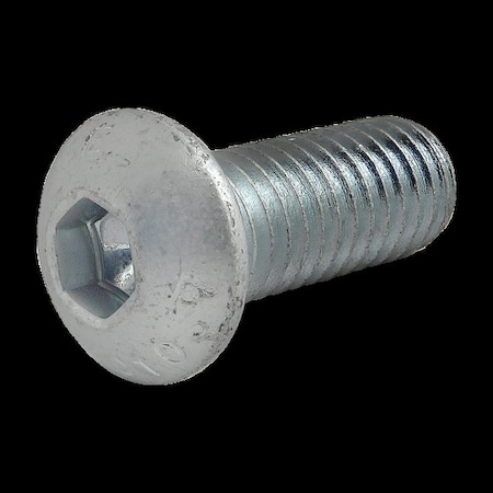 M8-1.25 Socket Head Cap Screw, Button, Zinc Plated Steel, 20 mm Length MPN:3815