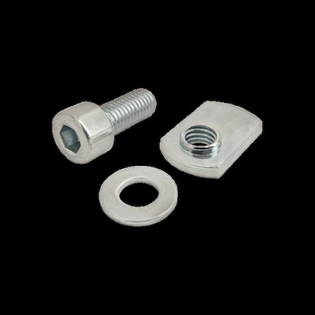 M8-1.25 Socket Head Cap Screw, Bright Zinc Plated Steel, 20 mm Length MPN:3816