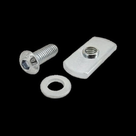 M6-1.00 Socket Head Cap Screw, Button, Bright Zinc Plated Steel, 16 mm Length MPN:3826