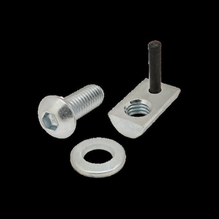M6-1.00 Socket Head Cap Screw, Button, Bright Zinc Plated Steel, 16 mm Length MPN:3827
