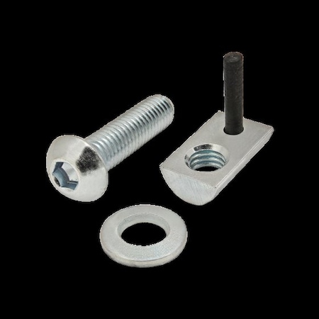 M6-1.00 Socket Head Cap Screw, Button, Bright Zinc Plated Steel, 25 mm Length MPN:3829