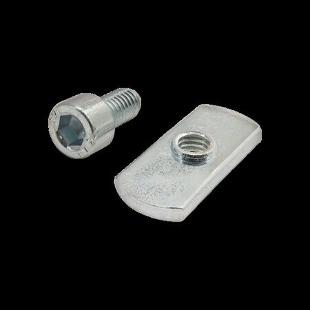M6-1.00 Socket Head Cap Screw, Bright Zinc Plated Steel, 12 mm Length MPN:3831