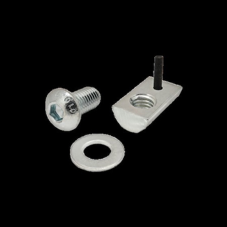 M8-1.25 Socket Head Cap Screw, Button, Bright Zinc Plated Steel, 16 mm Length MPN:3832