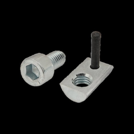 M6-1.00 Socket Head Cap Screw, Bright Zinc Plated Steel, 12 mm Length MPN:3833