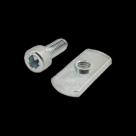 M6-1.00 Socket Head Cap Screw, Bright Zinc Plated Steel, 16 mm Length MPN:3835