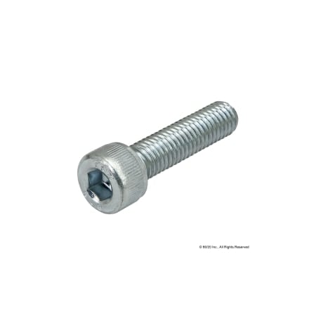 M8-1.25 Socket Head Cap Screw, Zinc Plated Steel, 32 mm Length MPN:3839