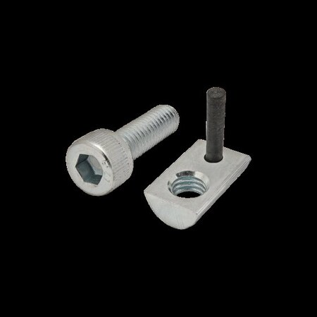 M6-1.00 Socket Head Cap Screw, Bright Zinc Plated Steel, 20 mm Length MPN:3847