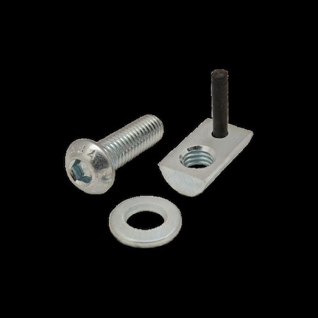 M6-1.00 Socket Head Cap Screw, Button, Bright Zinc Plated Steel, 20 mm Length MPN:3850