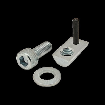 M6-1.00 Socket Head Cap Screw, Bright Zinc Plated Steel, 16 mm Length MPN:3856