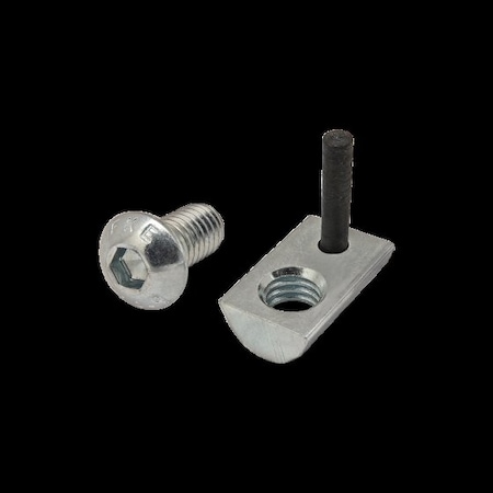 M6-1.00 Socket Head Cap Screw, Button, Bright Zinc Plated Steel, 12 mm Length MPN:3867