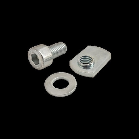 M8-1.25 Socket Head Cap Screw, Bright Zinc Plated Steel, 16 mm Length MPN:3874