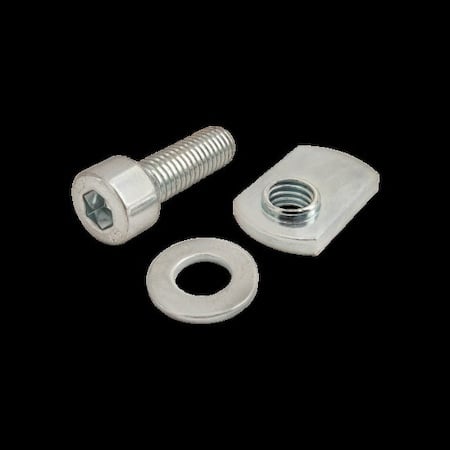 M8-1.25 Socket Head Cap Screw, Bright Zinc Plated Steel, 25 mm Length MPN:3887