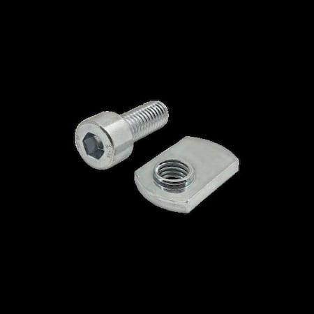 M8-1.25 Socket Head Cap Screw, Bright Zinc Plated Steel, 20 mm Length MPN:3899