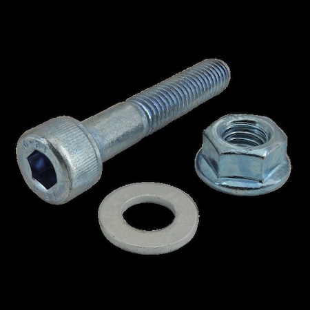 M8-1.25 Socket Head Cap Screw, Blue Zinc Plated Steel, 45 mm Length MPN:3975