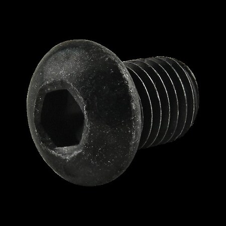 M10-1.50 Socket Head Cap Screw, Flat, Zinc Plated Steel, 9.14 mm Length MPN:40-3267